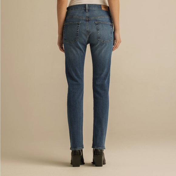 EDWIN Jeans Elin Mid Rise Straight Leg Crop Blue Women Size 26 NWT - Picture 4 of 13